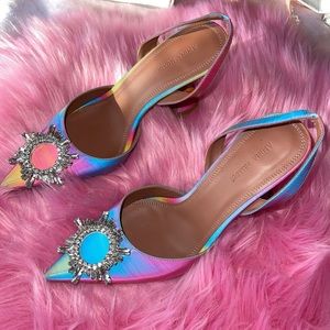 Rainbow Amina Muaddi Shoes